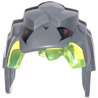 Lego hlava rock monstra horní část, tmavě modro šedá (85045c01pb01)